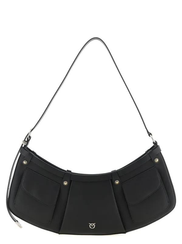 Pocket Body Shoulder Bags Black - Pinko