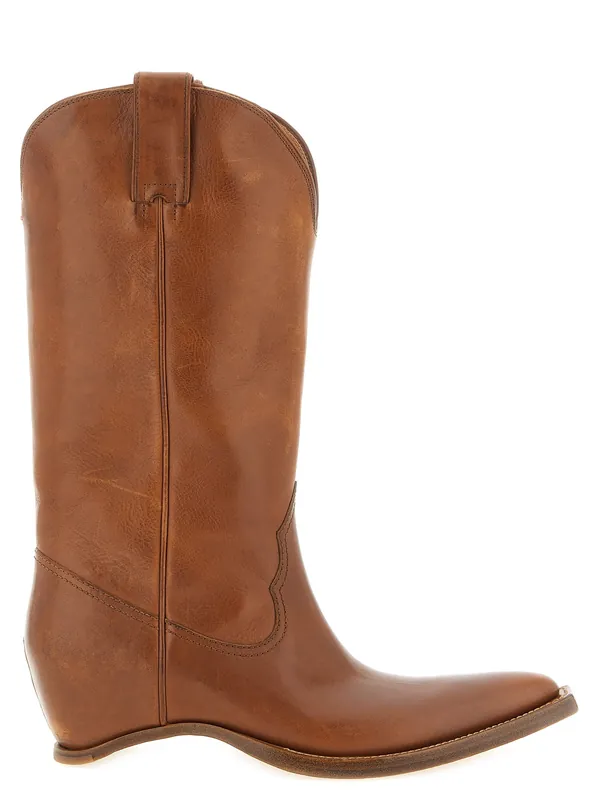 Heel-Less Boots And Ankle Boots Brown
