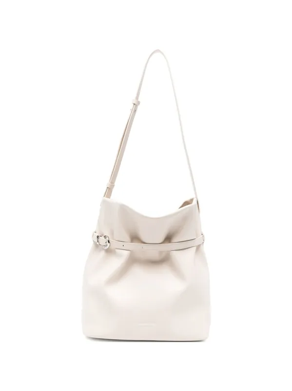 Medium Leather Bucket Bag - Emporio Armani
