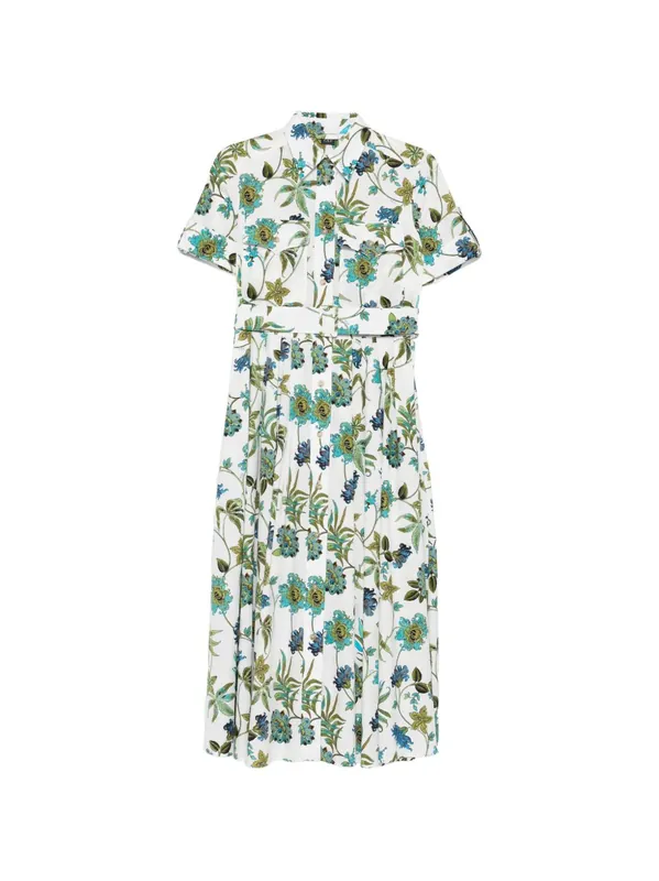 Printed Cotton Chemisier Dress - Fay