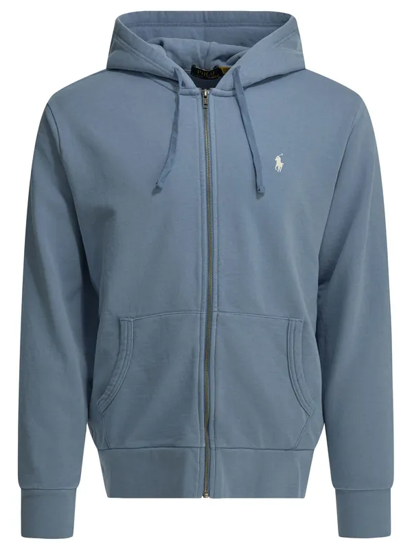 Hoodie With Logo Sweatshirts Light Blue - Polo Ralph Lauren