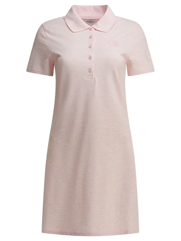 Short Polo Dress Dresses Pink - Burberry