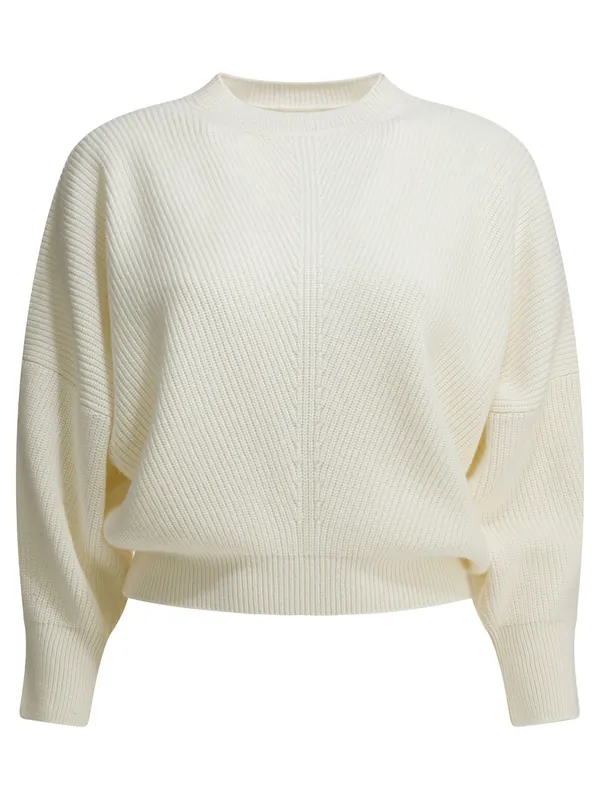 Cashmere Crewneck Sweater Knitwear White - Sa Su Phi