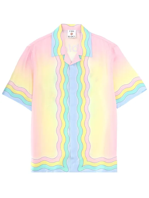 "Flaming Tennis Ball" Shirt - Casablanca