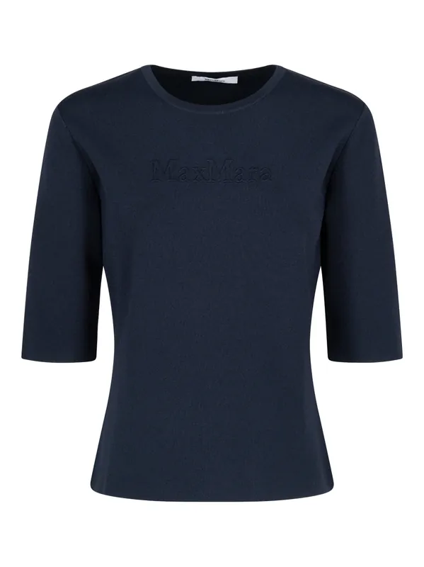 Knitted Jersey Short-Sleeved Top