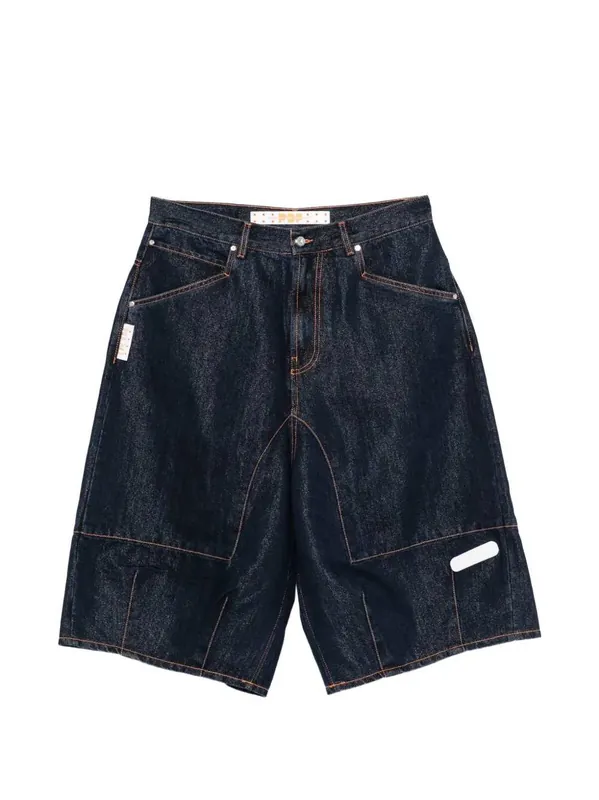Denim Shorts With Contrasting Stitching - Pdf