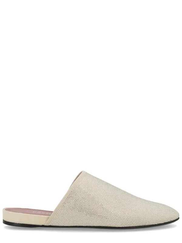 Leather Slipper With Rhinestones - Premiata