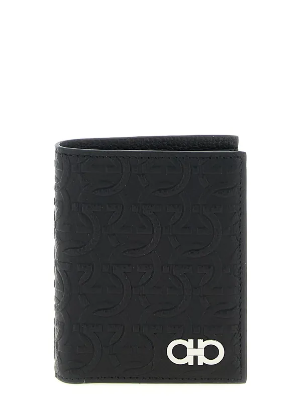 Gancini Wallets And Card Holders Black - Ferragamo