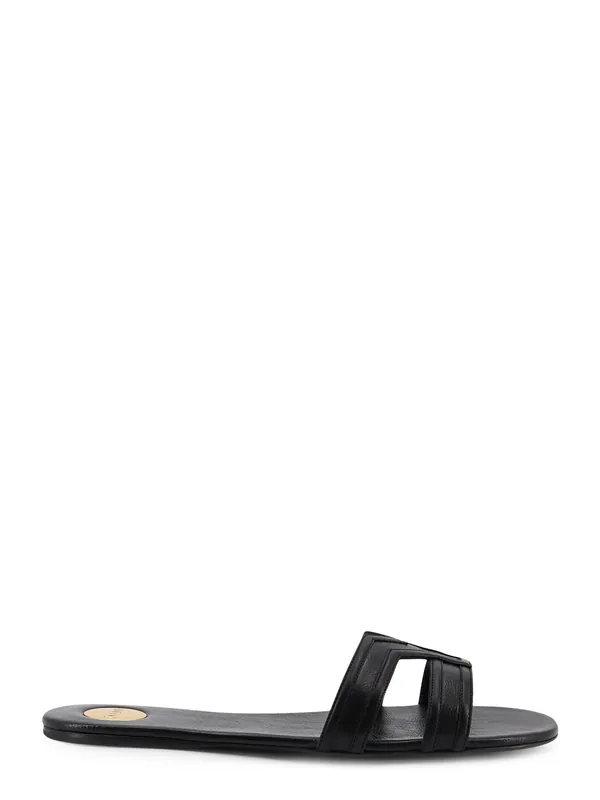 Mabrouka Leather Sandals - Saint Laurent
