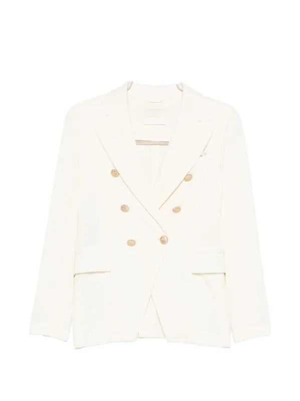 Cotton Double-Breasted Jacket