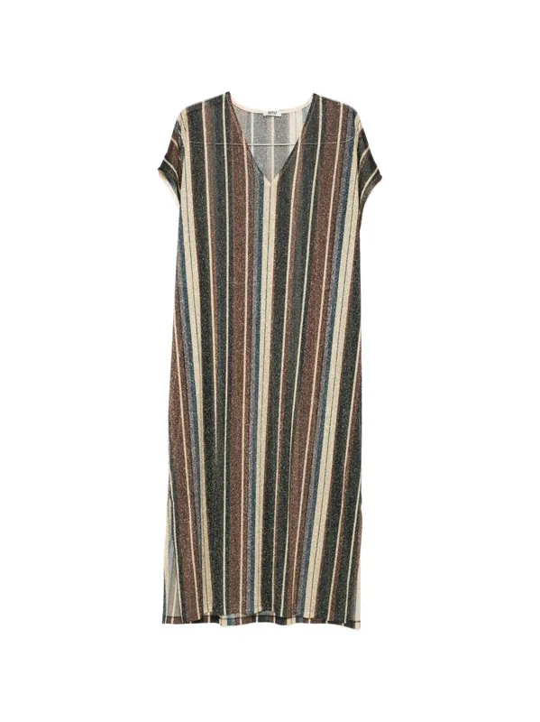 Zoe Striped Kaftan Dress - Siyu