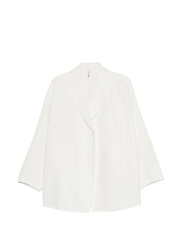Cotton And Linen Long Blazer - Boboutic