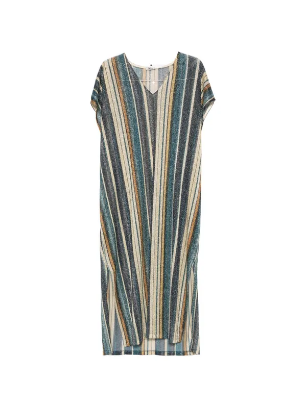 Zoe Striped Kaftan Dress - Siyu