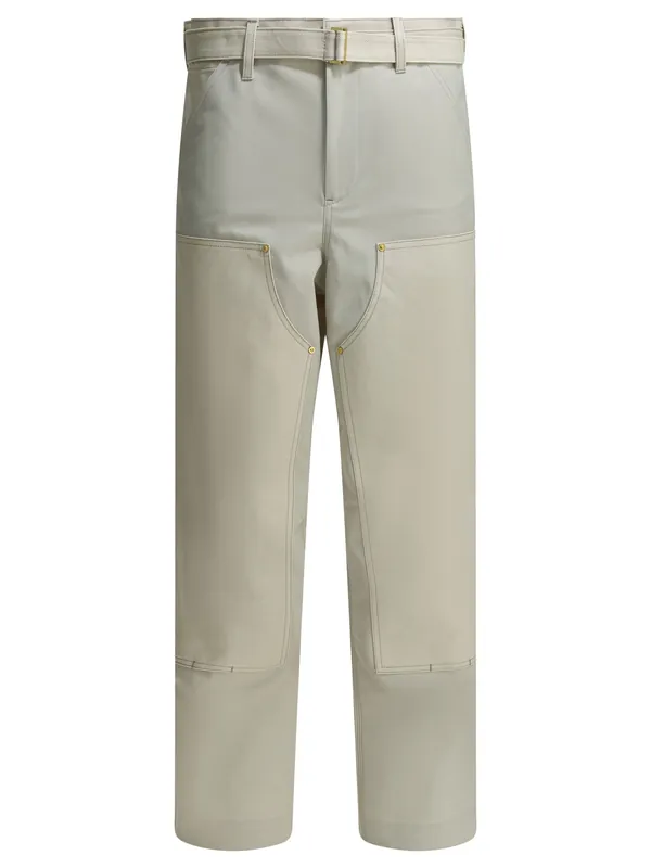 Carhartt Wip Duck Trousers White - Sacai