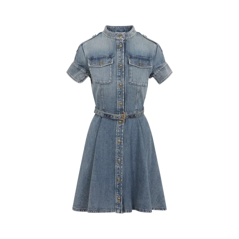 Mini Dresses Blue - Alexander McQueen