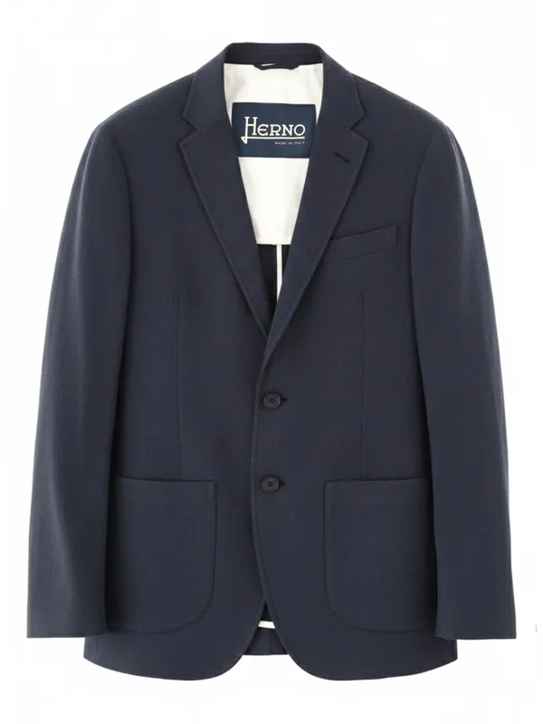 Single-Breasted Linen Jacket