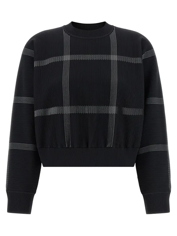Crossing Knit Sweaters And Cardigans Black - Pleats Please Issey Miyake