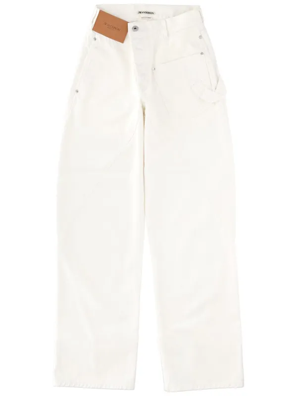 Jeans With Logo Patch - JW Anderson