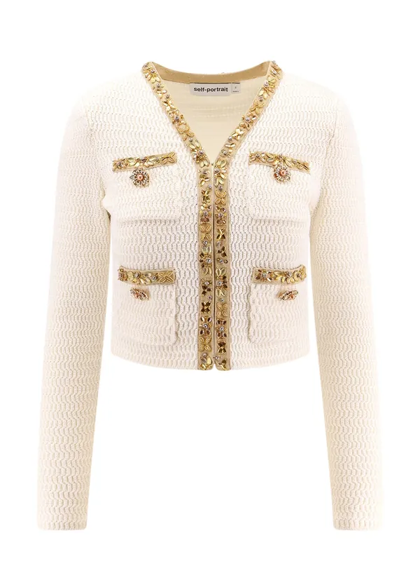 Cardigan With Rhinestones Profiles - Self-Portrait