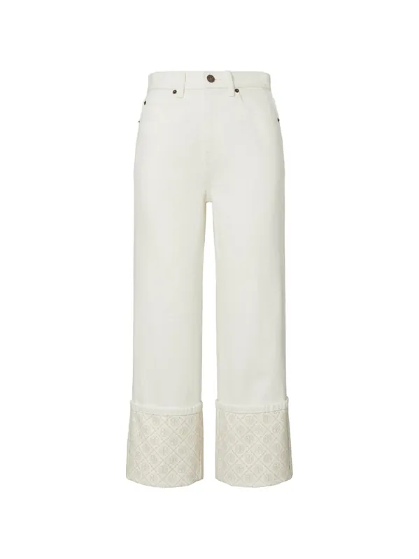 Denim Cotton Jeans - Tory Burch