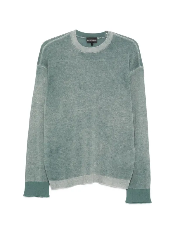 Wool Crewneck Sweater - Emporio Armani