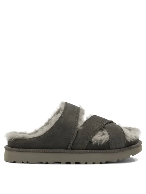 Greenport Cross Strap Sandals Brown - UGG