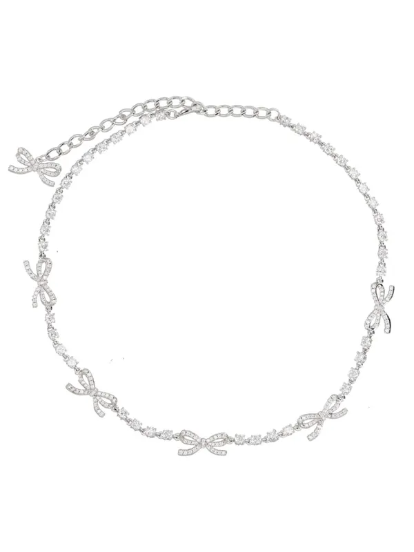 "Crystal Bow" Necklace - Self-Portrait