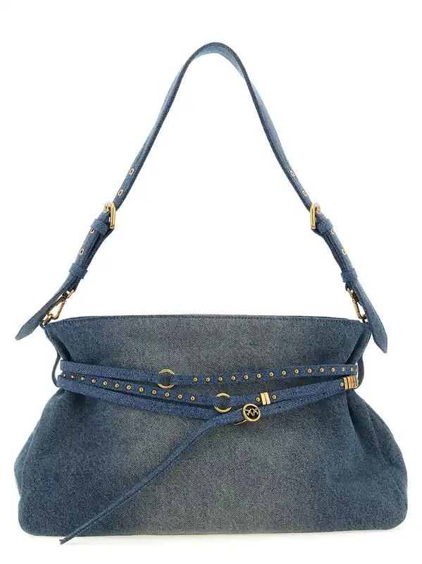 Belt Shoulder Bags Blue - Pinko