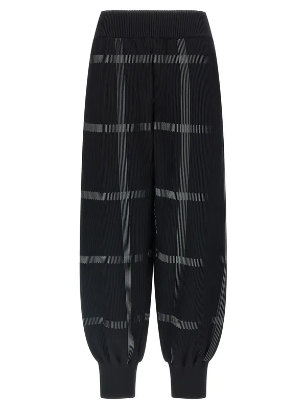 Crossing Knit Pants Black - Pleats Please Issey Miyake