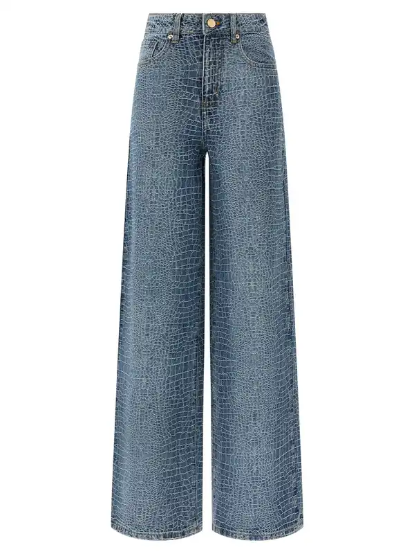 Rhinestone Jeans Blue - Self-Portrait