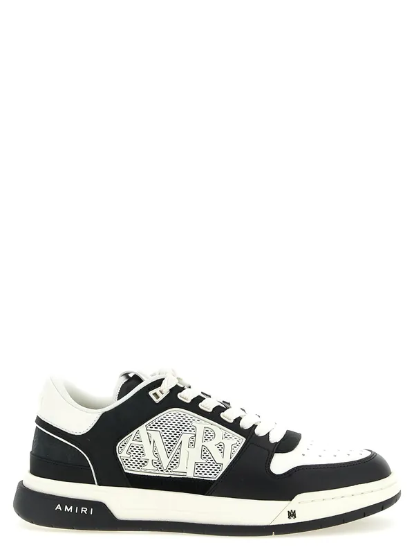 Ma Quad Debossed Classic Low Sneakers White/Black - Amiri
