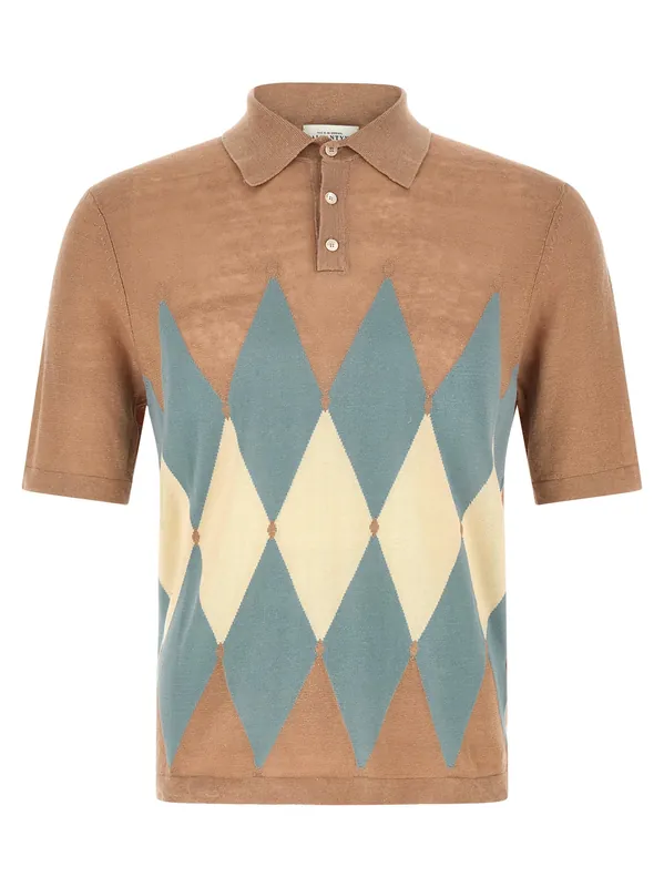 Argyle Polo Beige - Ballantyne