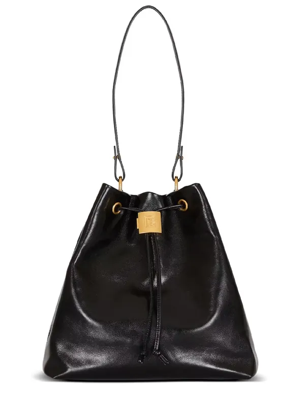 "Pulse" Convertible Leather Backpack - Balmain