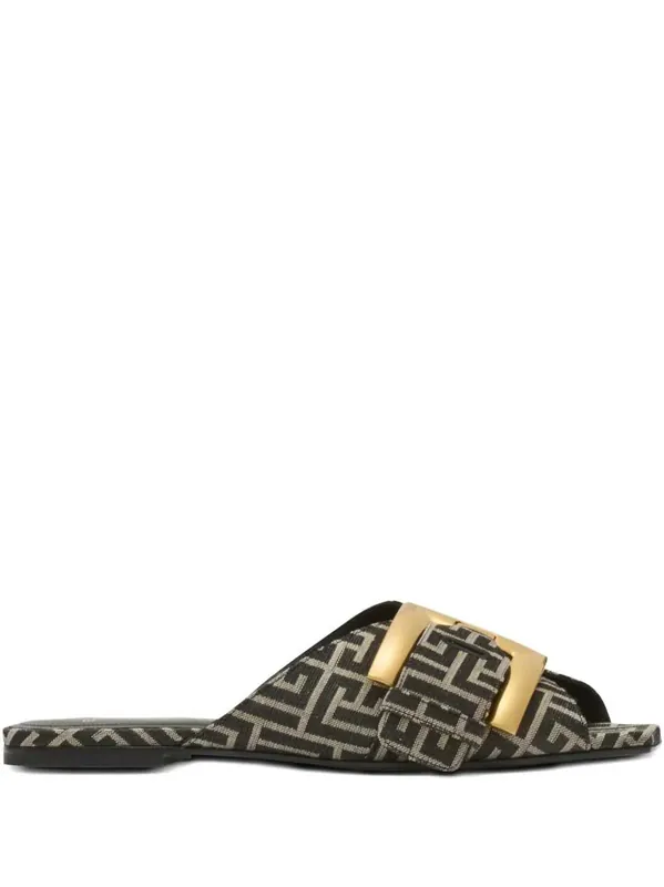 Anthem Monogrammed Sandals - Balmain
