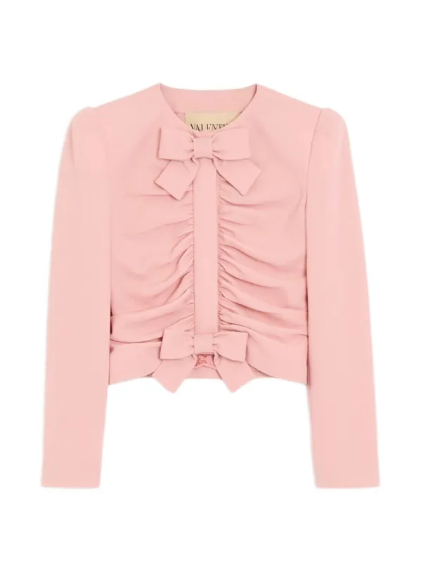 Bow Detail Wool Jacket - Valentino Garavani