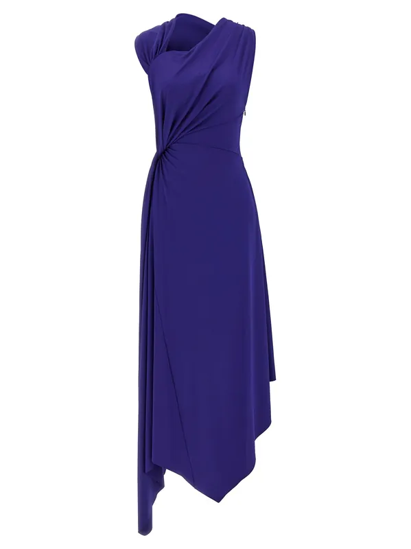 Fluid Drape Dresses Blue - Victoria Beckham
