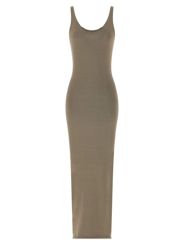 Raw Knit Dresses Beige - Entire Studios