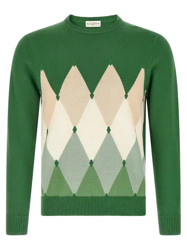 Argyle Sweater Sweaters And Cardigans Green - Ballantyne