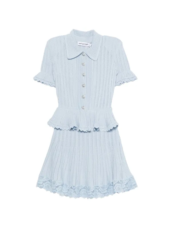 Peplum Mini Dress - Self-Portrait