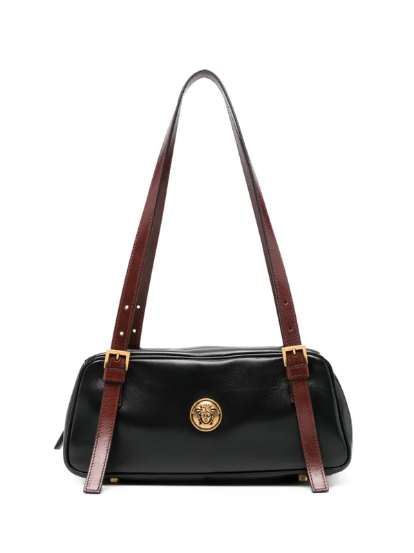 EmblèMe Small Leather Shoulder Bag - Versace