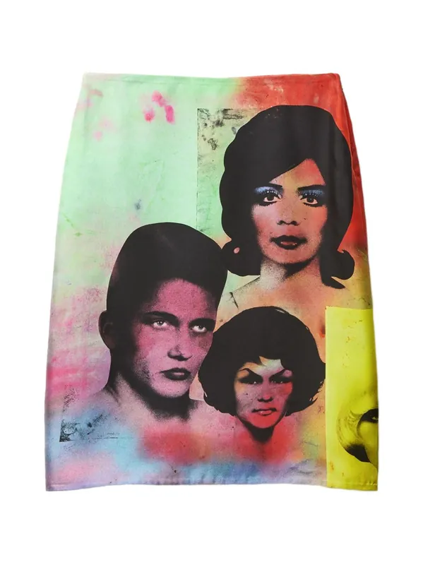 Printed Silk Skirt - Versace