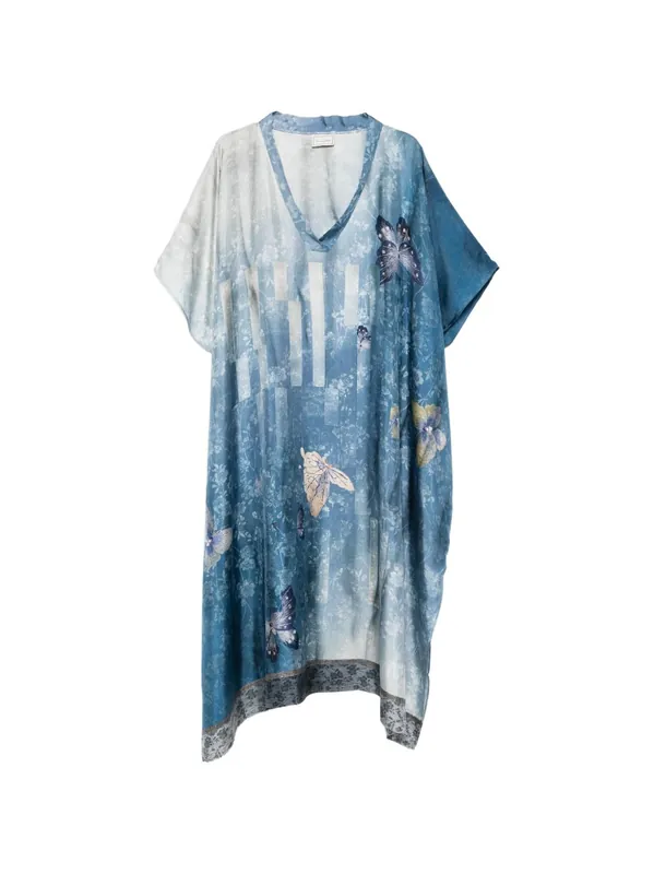 Printed Silk Kaftan - Pierre Louis Mascia