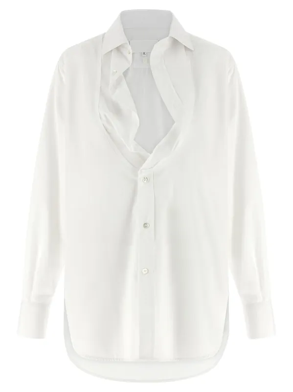 Poplin Shirt Shirt And Blouse White - Maison Margiela