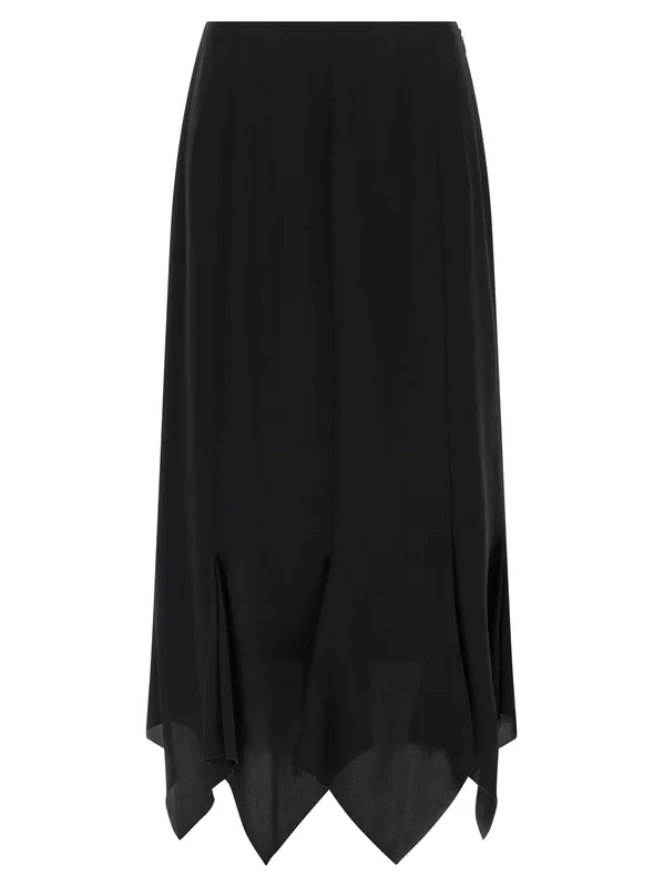Valentino Garavani CrêPe De Chine Skirt Skirts Black