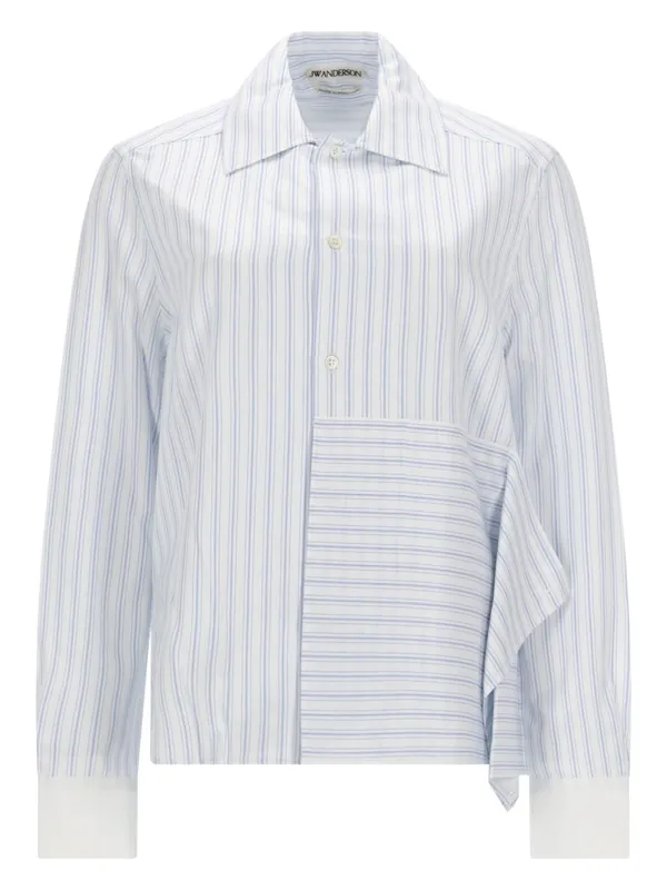 Asymmetrical Shirt With Draping - JW Anderson