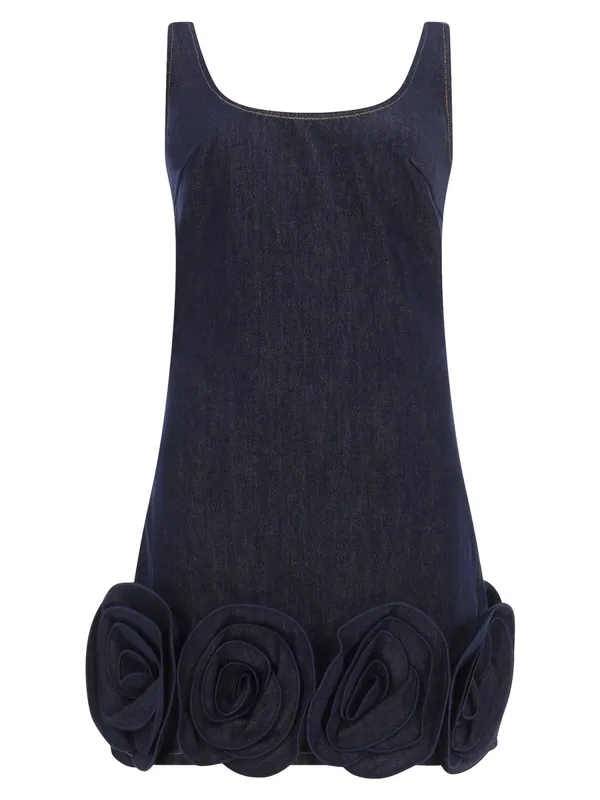 Mini Dress With Floral Details - Self-Portrait