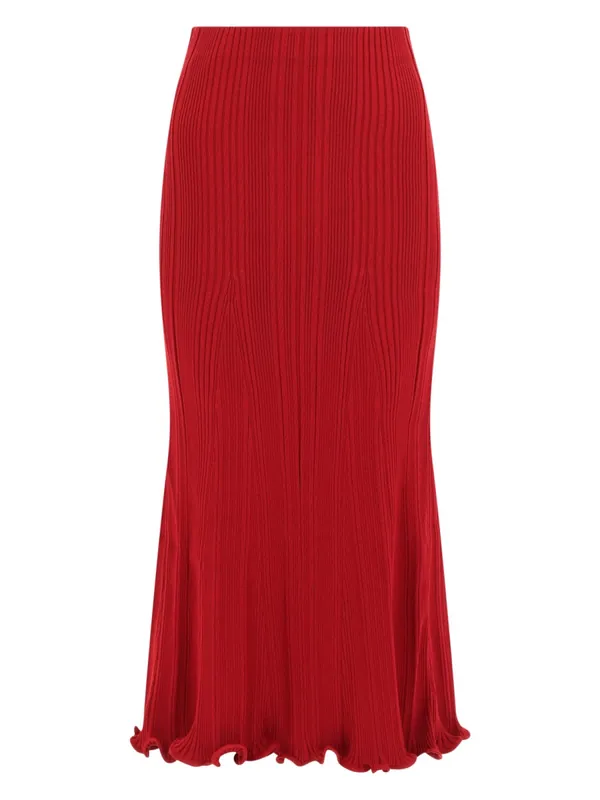 Viscose Midi Skirt - Self-Portrait