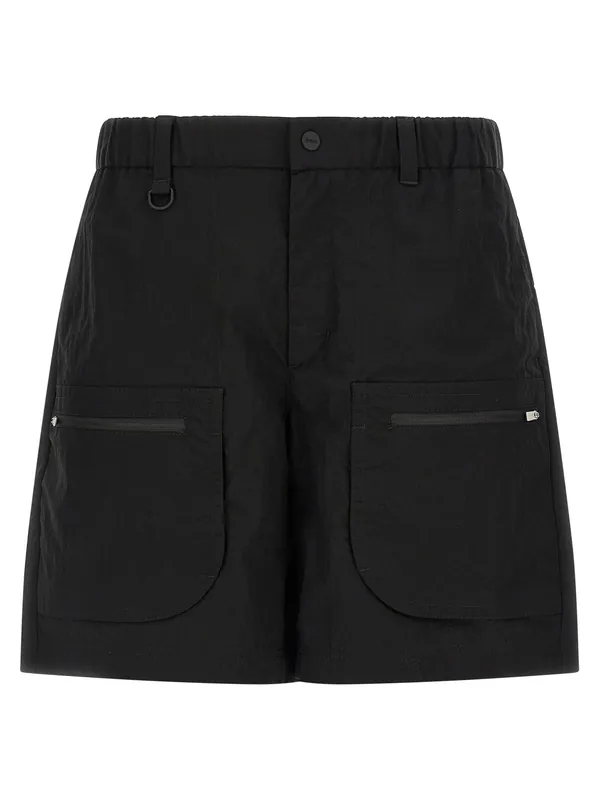 Cargo Bermuda Shorts Bermuda And Short Black - Laminar