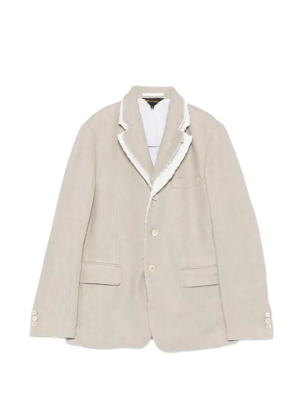 Linen Single-Breasted Jacket