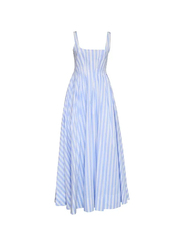Striped Cotton Long Dress - Sportmax